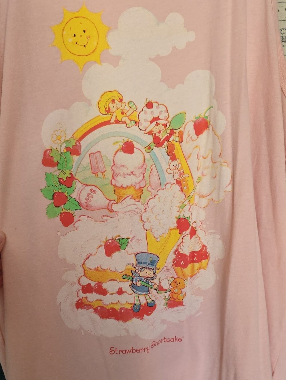 Strawberry Shortcake Pink Graphic Tank Top - Picture 2 of 3